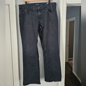 Silver Jeans Men's Black Bootcut Jeans -JACE